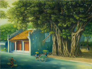 1. ba kieu temple oil on canva 80x100cm
