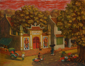 2. chùa bà nành phố nguyễn khuyến. 40x50cm