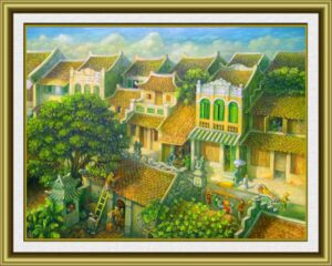 6. hang buom street oil on canvas 80x10cm
